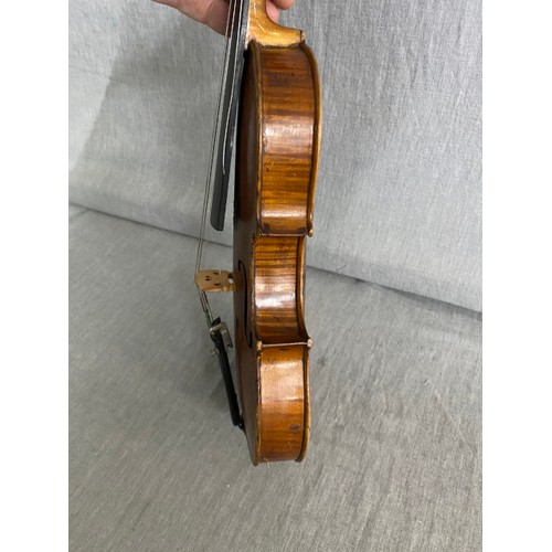 237 - Cased 3/4 violin with bow