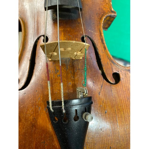 237 - Cased 3/4 violin with bow