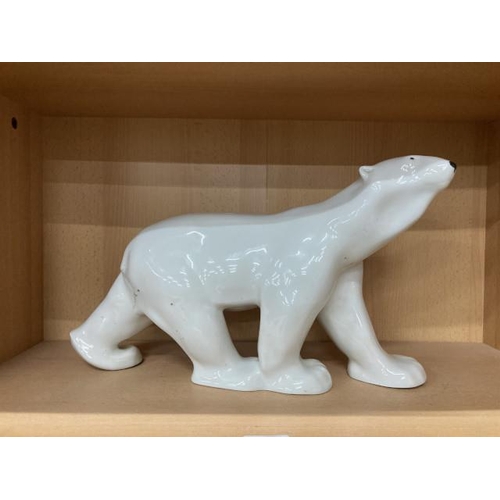 285 - Lomonosov porcelain Polar Bear 40W 25H