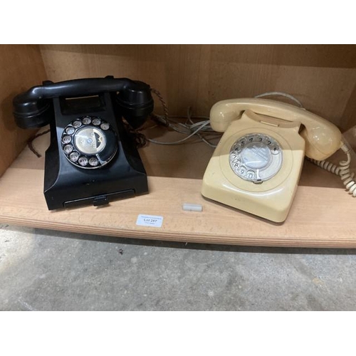 287 - Two vintage telephones