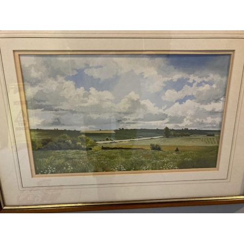 290 - Framed landscape watercolour by Maureen Moore 60x45cm