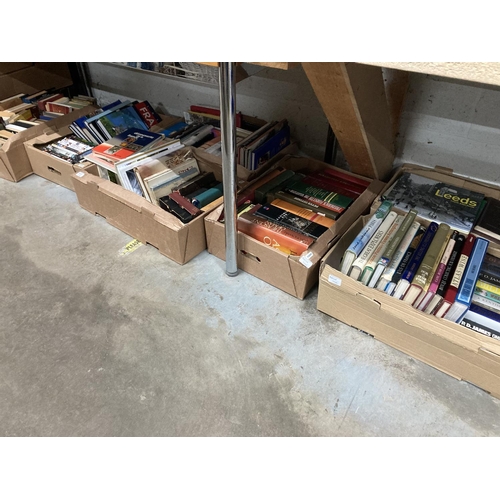 382 - 7 boxes of books and DVD's