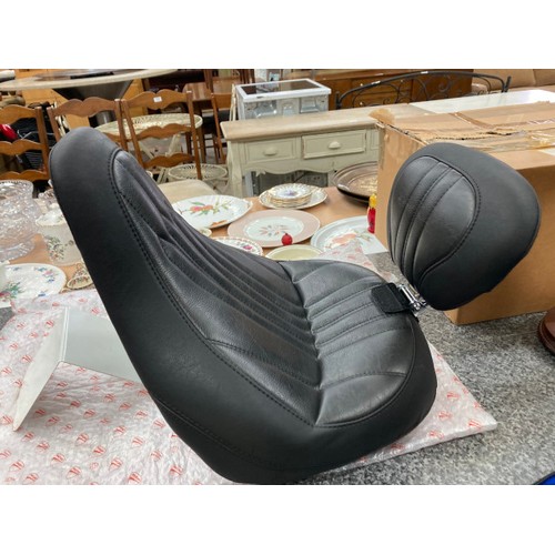 260 - Mustang standard touring solo seat with backrest for Harley-Davidson 2018-2023 Low Rider FXLR & Spor... 