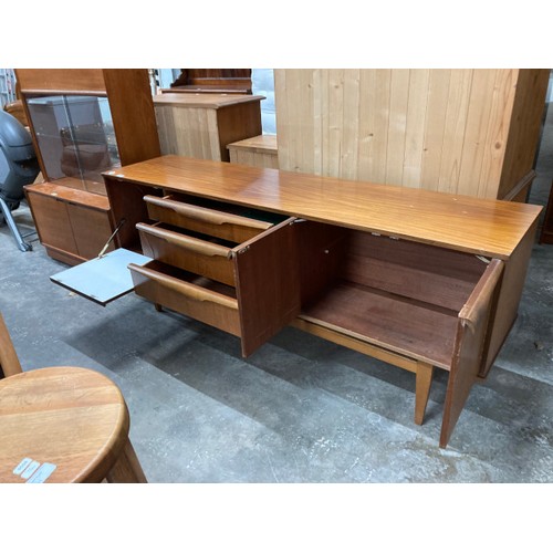 37 - Mid century teak 'Jentique' sideboard/long john 74H 182W 44D (one drawer as found)