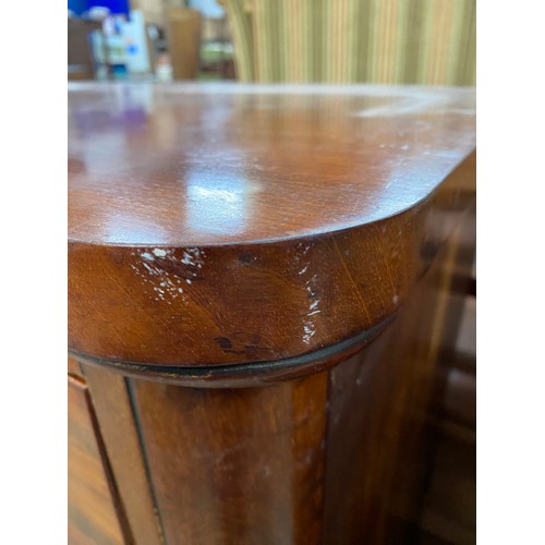 159 - Victorian mahogany two over three chest of drawers 120H 106W 50D