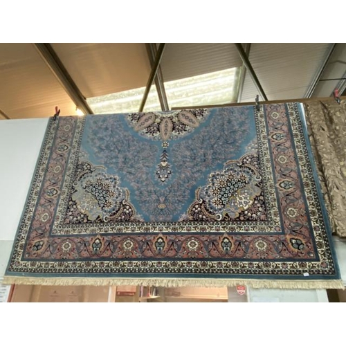 149 - Turkish (Atlas/Yakoot) blue ground rug 300 x 400cm