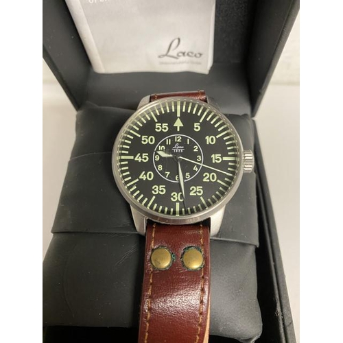 235 - Boxed LACO 1925 gentleman's watch