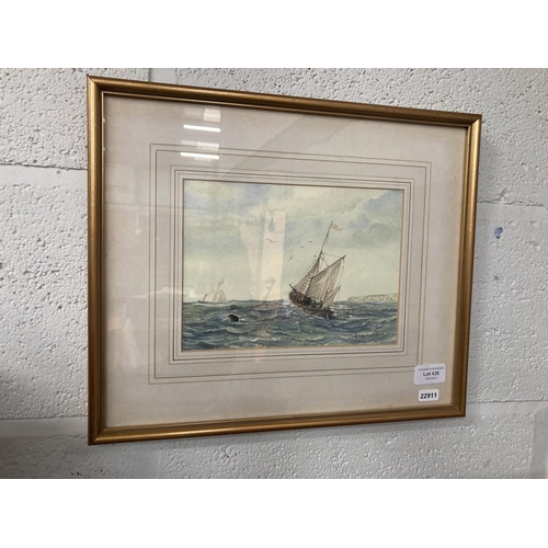 426 - Gilt framed signed Keith Warburton watercolour 