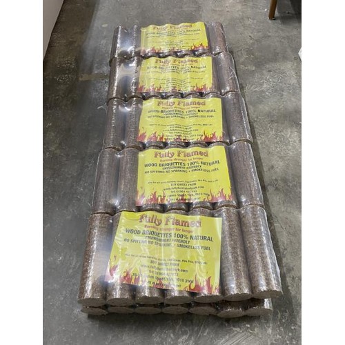 163 - 10 bags of 100% natural briquettes with certificate of analysis results