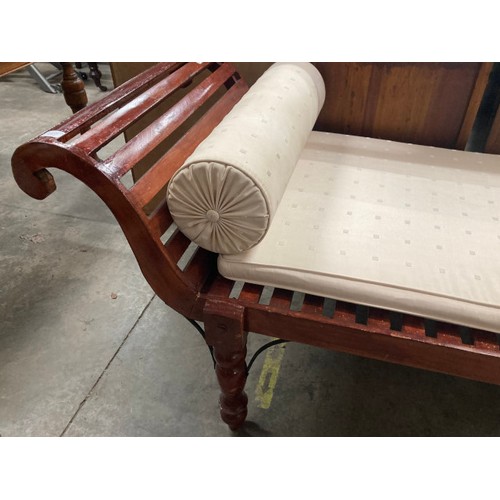 17 - Colonial style hardwood window seat/day bed 72H 199W 66D