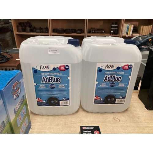 518 - 2 20L containers AdBlue for SCR diesel vehicles (ready to use) ISO22241 compliant