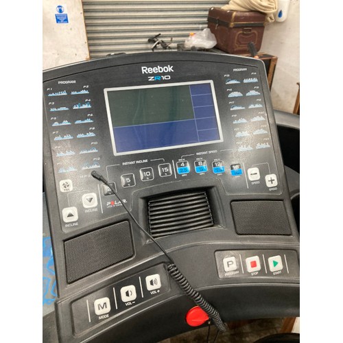 141 - Reebok ZR10 treadmill with manual etc