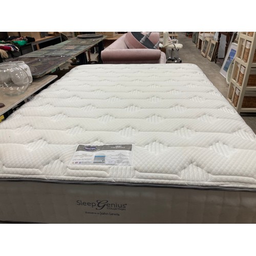 163 - Sleep Genius Collection (Exclusive to John Lewis) 3000 pocket geltex king-size divan bed with drawer... 