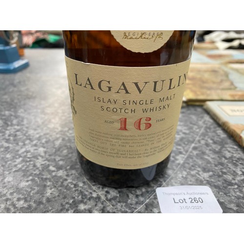 260 - 70cl bottle Lagavulin Islay single malt whisky 43%vol