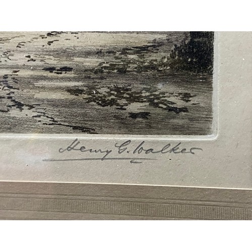 214 - Framed original etching (soft ground) of Shelley's Cottage, Lynmouth signed in pencil to bottom righ... 