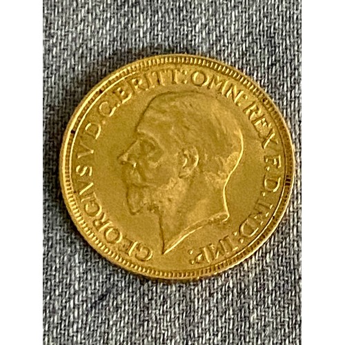 281 - George V 1929 gold full sovereign 8g