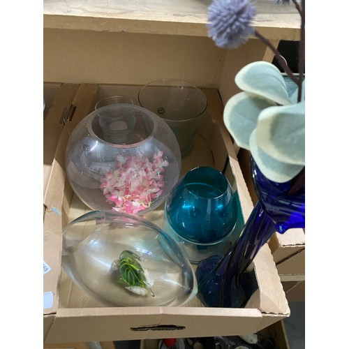 361 - 8 boxes of collectables including glassware & vases