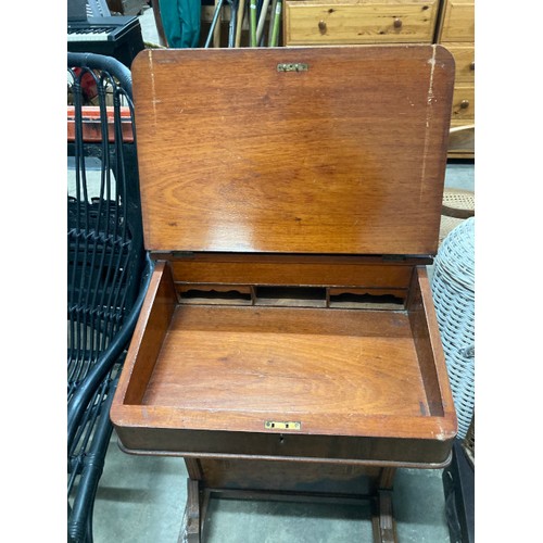 56 - Victorian mahogany Davenport 82H 53W 53D