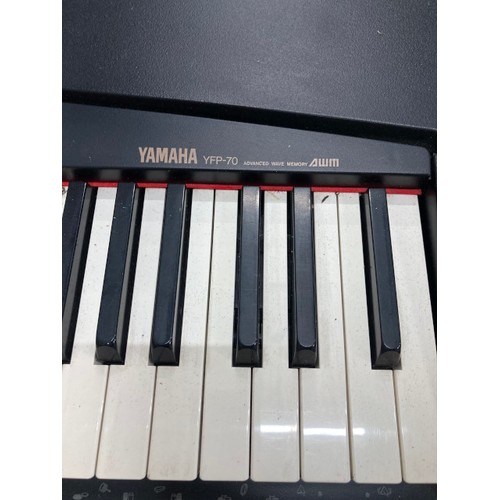 87 - Yamaha YFP-70 electrotonic piano with foot pedal and power lead (untested)