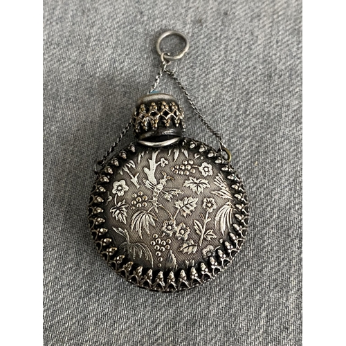 379 - Vintage miniature pendant scent bottle