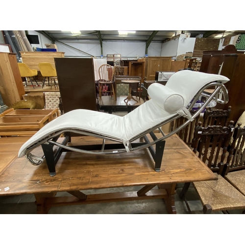 42 - Le Corbusier style LC4 Chaise Longue 70H 150W 50D