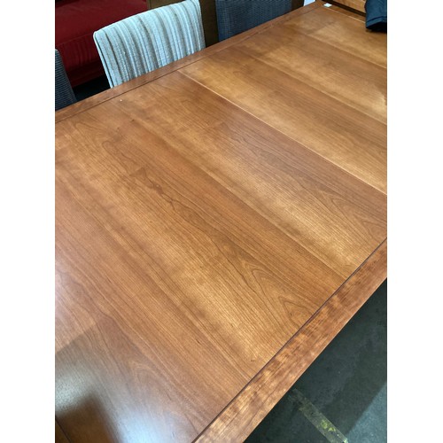 23 - Marks & Spencer extending dining table 77H 170W 95D and 6 upholstered chairs