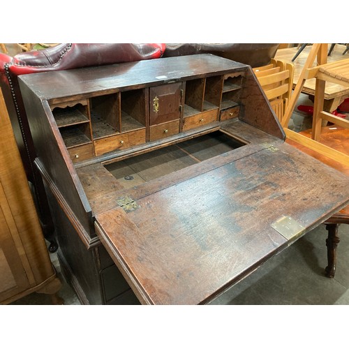 104 - George l oak bureau with sunken internal well 96H 83W 52D