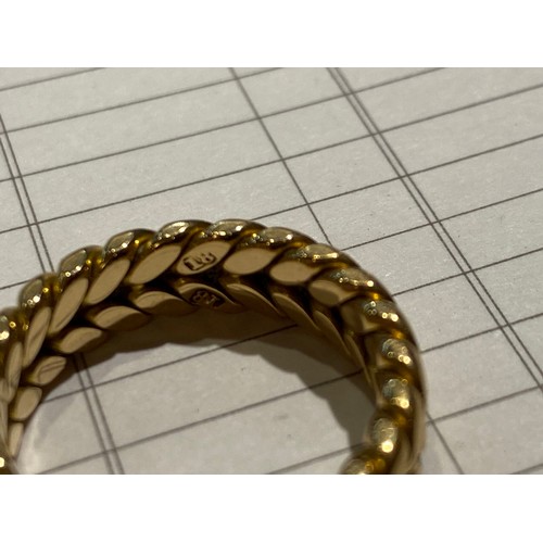 371 - 18ct gold ring, 9.5g size Q