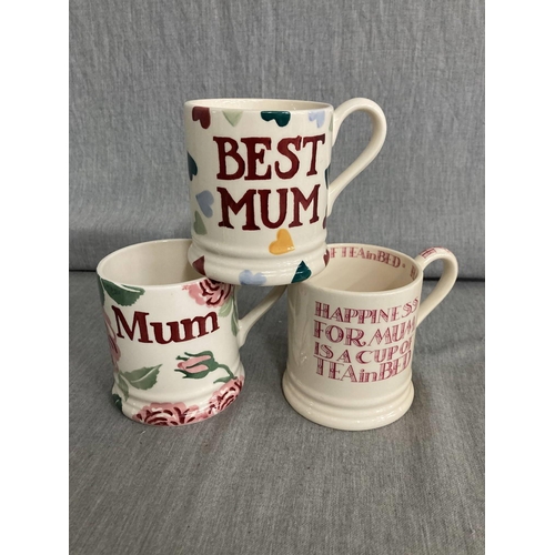 361 - 3 Emma Bridgewater 1/2 pint mugs, 