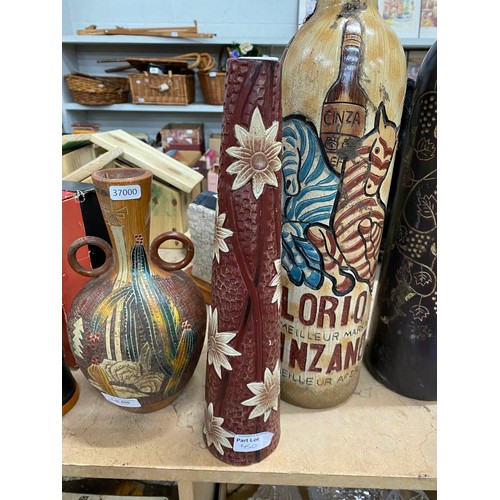 450 - 5 studio vases/bottles inc. oriental