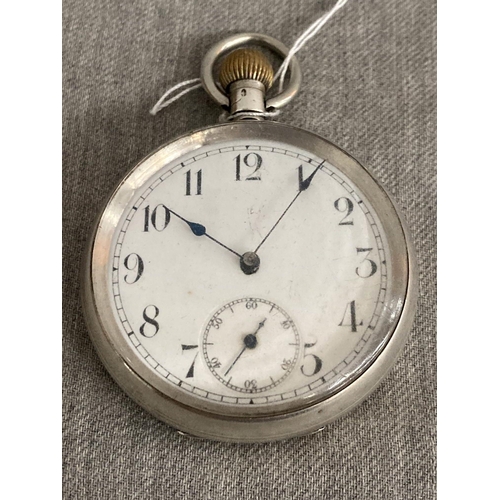 396 - 925 silver cased pocket watch (untested)