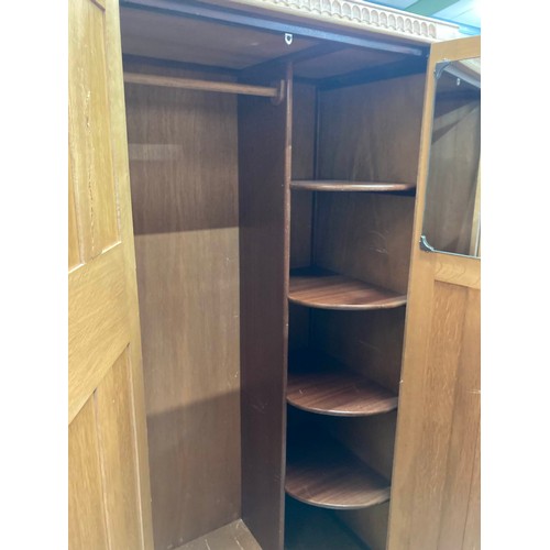 162 - Bath Cabinet Makers, 4 piece limed oak bedroom suite (dressing table 158H 108W 47D, chest of drawers... 