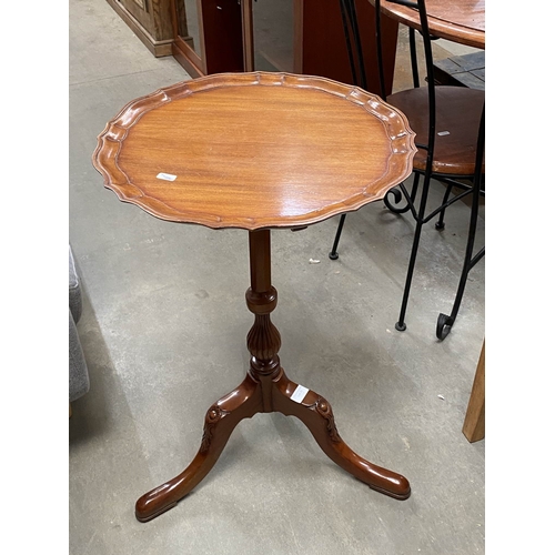 35 - Victorian style mahogany tripod table 71H 53cm diameter