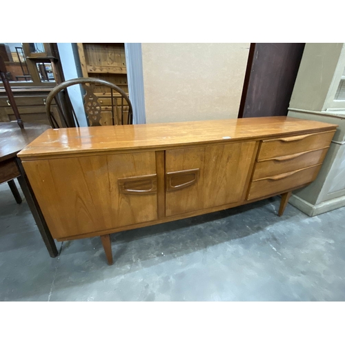 44 - Mid century 'Beautility' teak sideboard/long john 78H 186W 50D