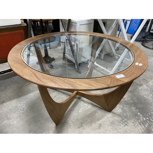 50 - Mid century 'G Plan' teak Astro coffee table 45H 84cm diameter