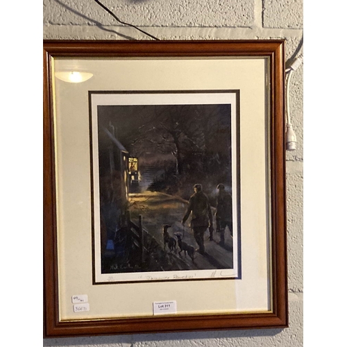 Framed pencil signed Mick Cawston "Desperate Remedies" limited edition 188/500 print 41x49cm