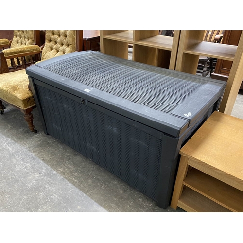 10 - Keter garden storage box 61H 129W 70D