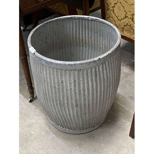 13 - Vintage galvanised Dolly tub 52H X 45W