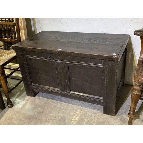 140 - Late 17th century oak coffer 59H 99W 56D