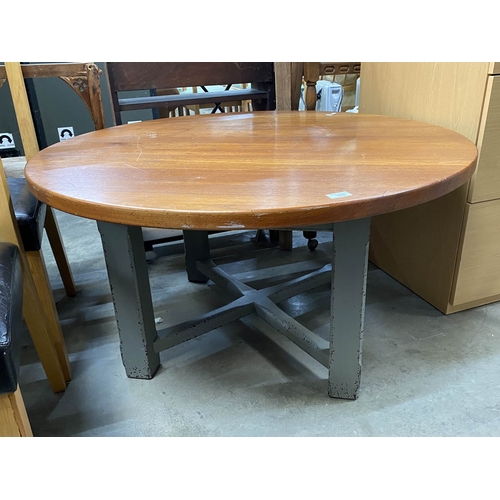 34 - 'Chalon' handmade in England solid wood occasional table 58H 109cm diameter