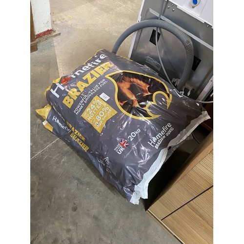 52 - 3x 20kg bags of Homefire 'Brazier' smokeless fuel