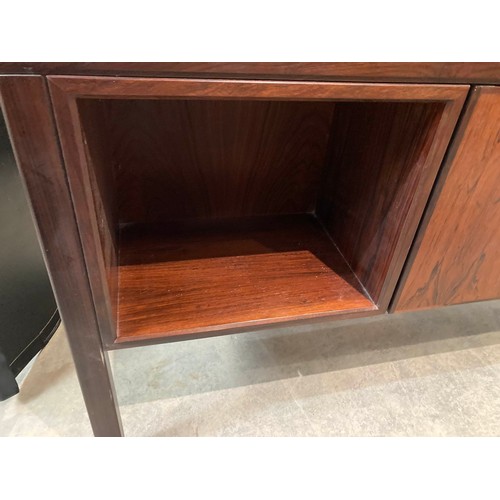 123 - 1960's Gunni Omann for Omann Jun Mobelfabrik,  Model 77 desk in rosewood - six drawers to the front ... 