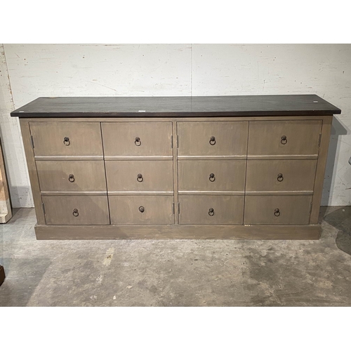 126 - OKA contemporary four door sideboard 86H 187W 46D