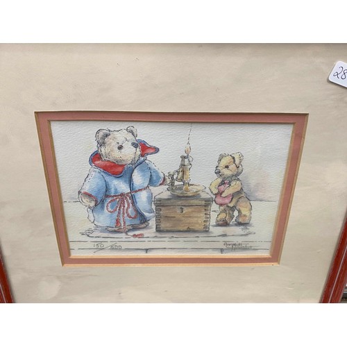 274 - Framed Mickey & Minnie Mouse print, Limited Edition pencil signed Ann Stull print 150/500, framed pr... 