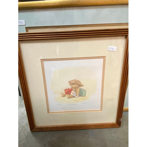 274 - Framed Mickey & Minnie Mouse print, Limited Edition pencil signed Ann Stull print 150/500, framed pr... 