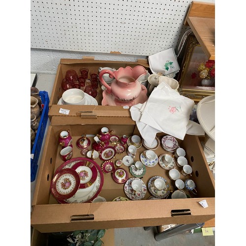 338 - Assorted collectables including Duchess 'June Bouquet' tea wares, Limoges, miniature cups and saucer... 