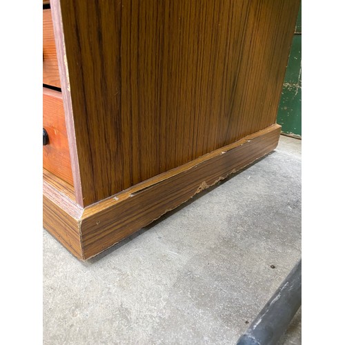 231 - Vintage pine 23 drawer collectors chest 186H 69W 53D