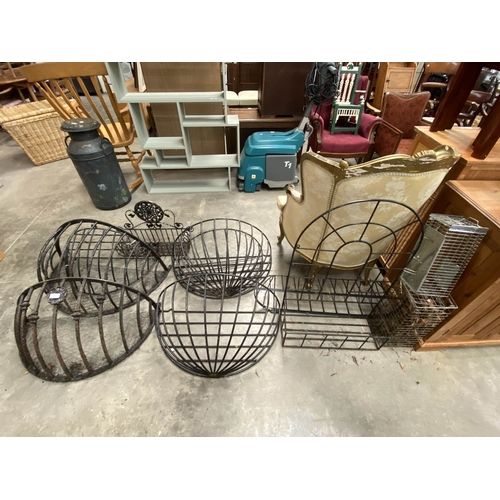 81 - Good selection of wall mounted hay racks etc
