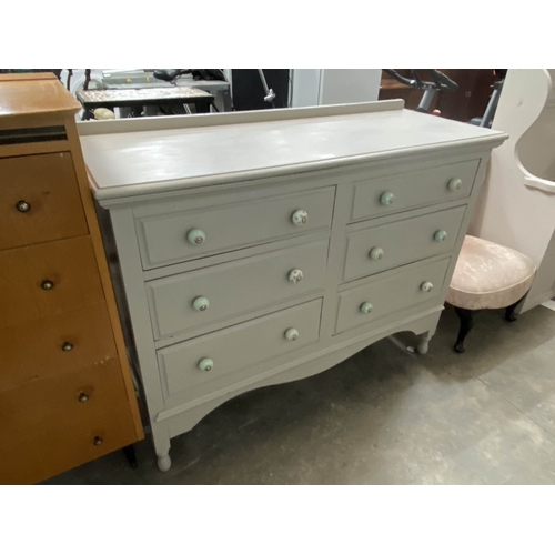 20 - Painted pine six drawer chest 95H 120W 45D