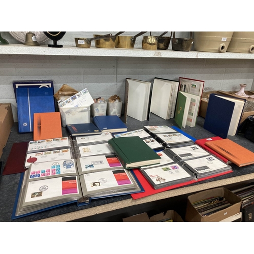 378 - Large collection of first day covers, albums of stamps, loose stamps etc.